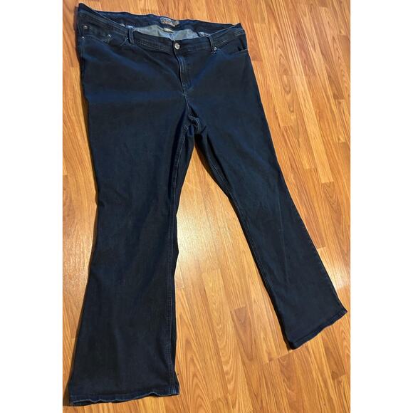 Torrid Luxe Slim Boot Super Stretch Blue Denim Jeans - Picture 3 of 6